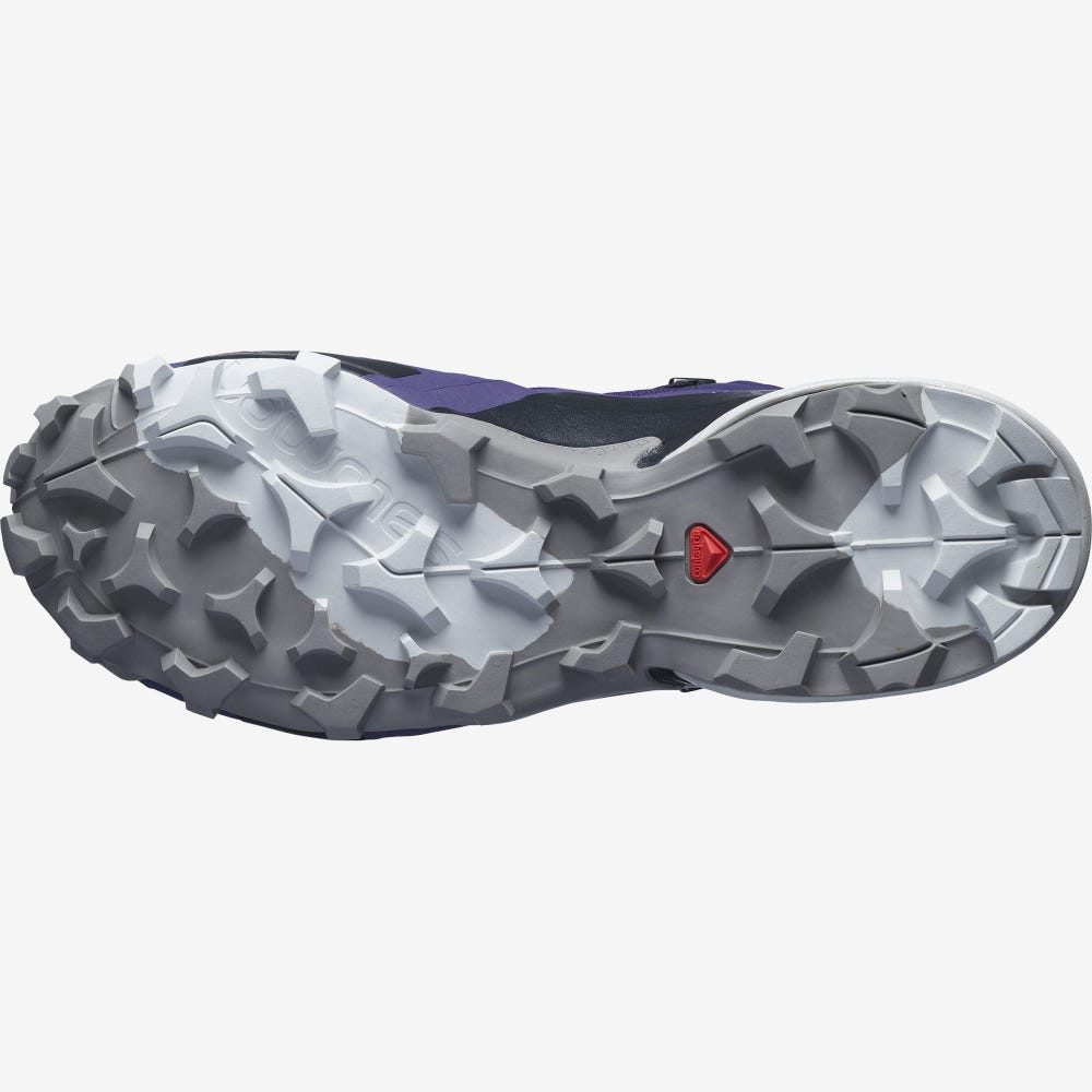 Salomon CROSS HIKE MID GORE-TEX Női Túrabakancs Lila/Szürke/Királykék Lila | BSJ370829