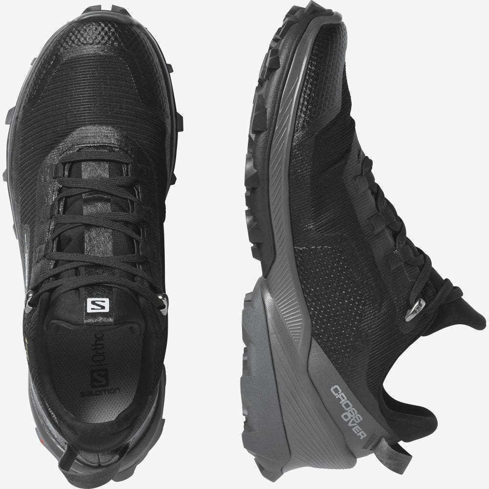 Salomon CROSS OVER GORE-TEX Női Túracipő Fekete | EPU419320