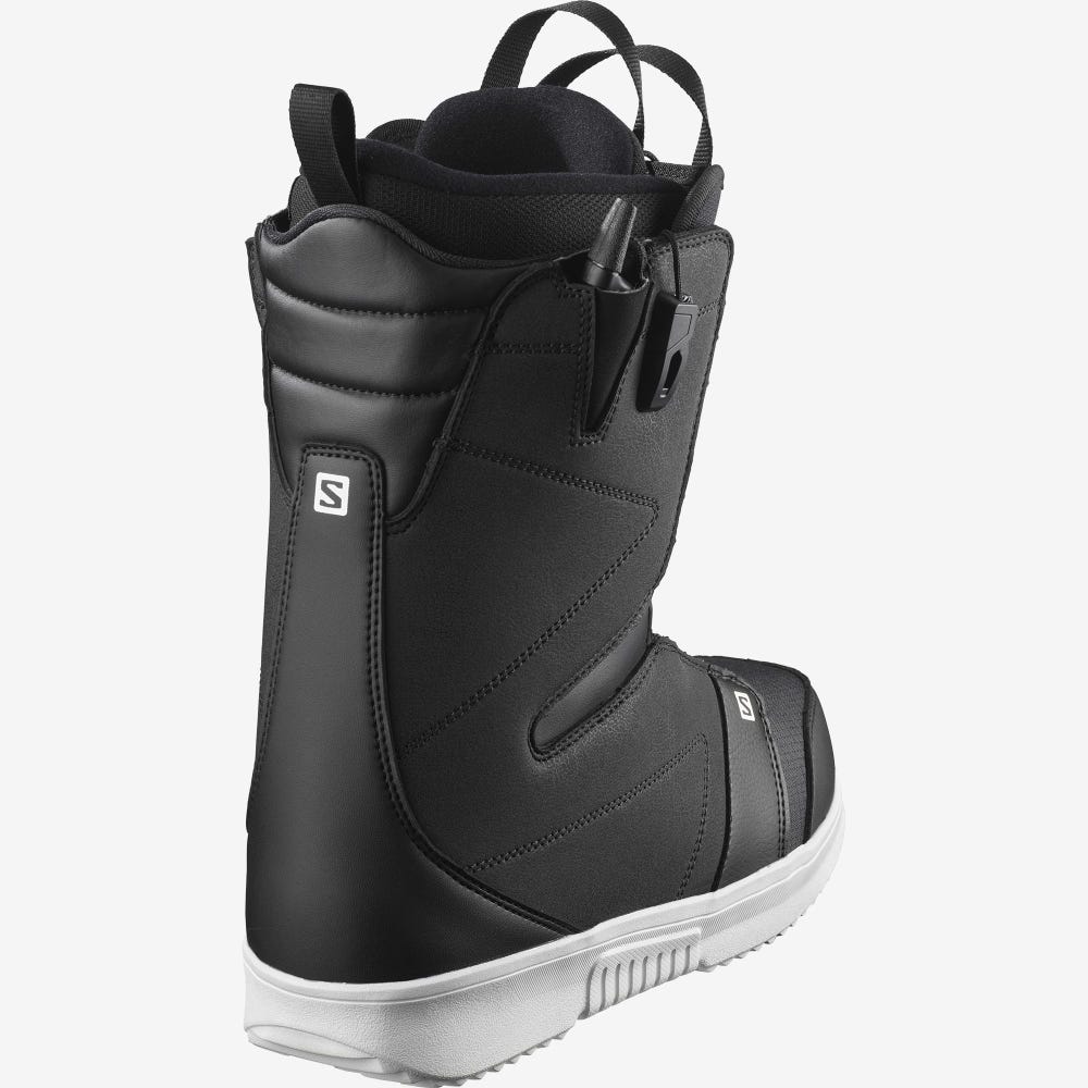 Salomon FACTION Férfi Snowboard Bakancs Fekete/Fehér/Fekete | LET942658