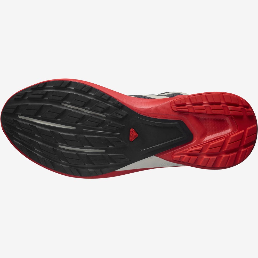 Salomon HYPULSE Férfi Terepfutó Cipő Szürke/Piros/Fekete | WQB574968
