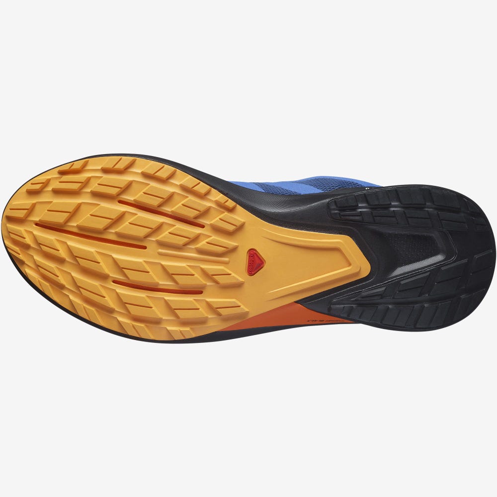 Salomon HYPULSE GORE-TEX Férfi Terepfutó Cipő Kék/Fekete/Narancssárga | NPU714205
