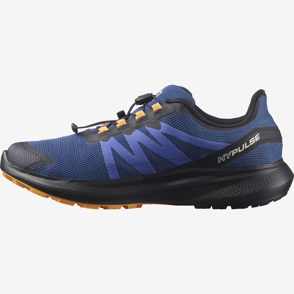 Salomon HYPULSE GORE-TEX Férfi Terepfutó Cipő Kék/Fekete/Narancssárga | NPU714205