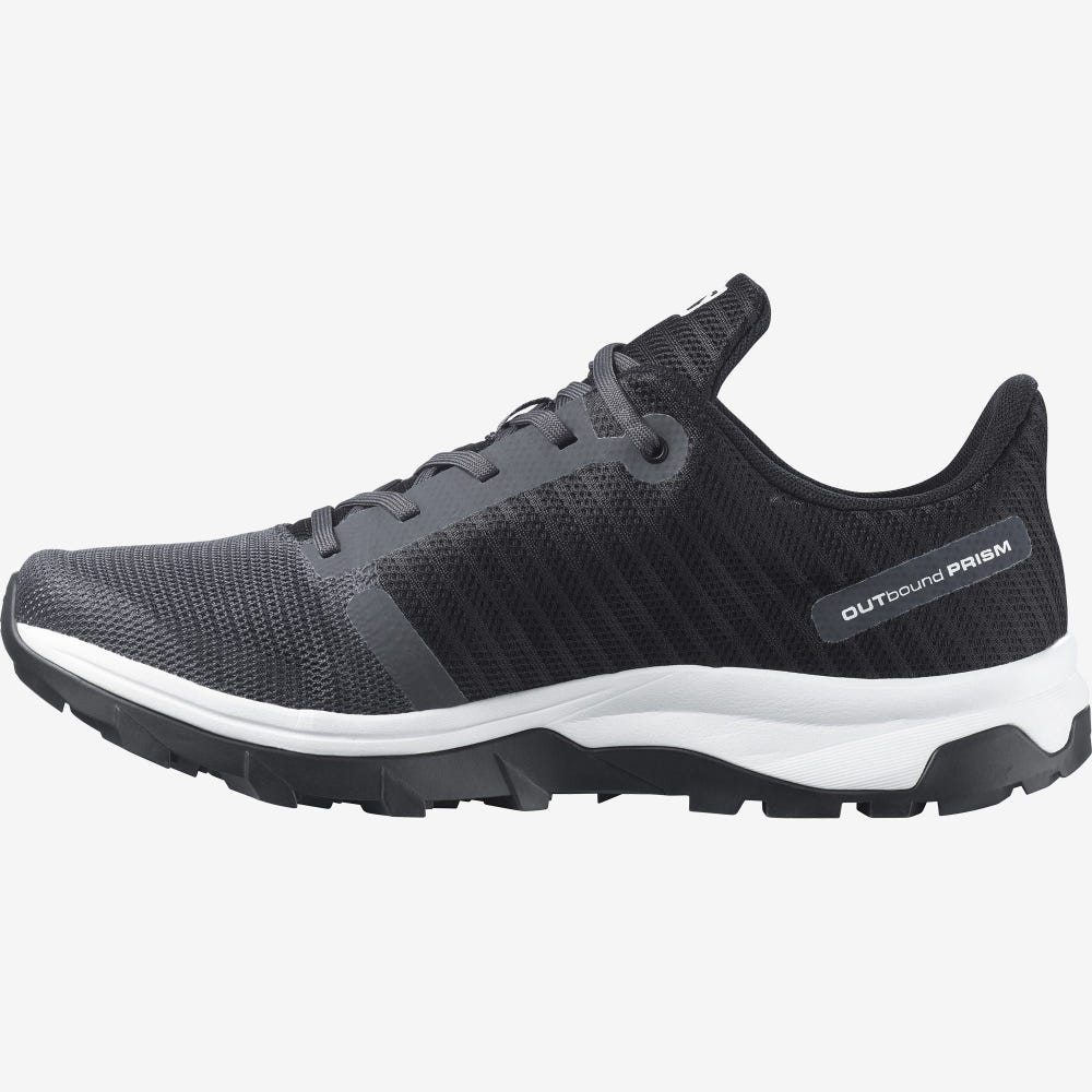 Salomon OUTBOUND PRISM Férfi Túracipő Szürke/Fehér/Fekete | KIJ638915
