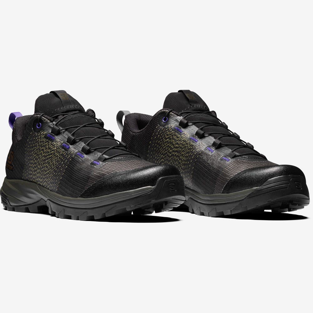 Salomon OUTPRO MATRYX FOR THE BROKEN ARM Férfi Sportcipő Olivazöld/Fekete/Lila | ALT413850