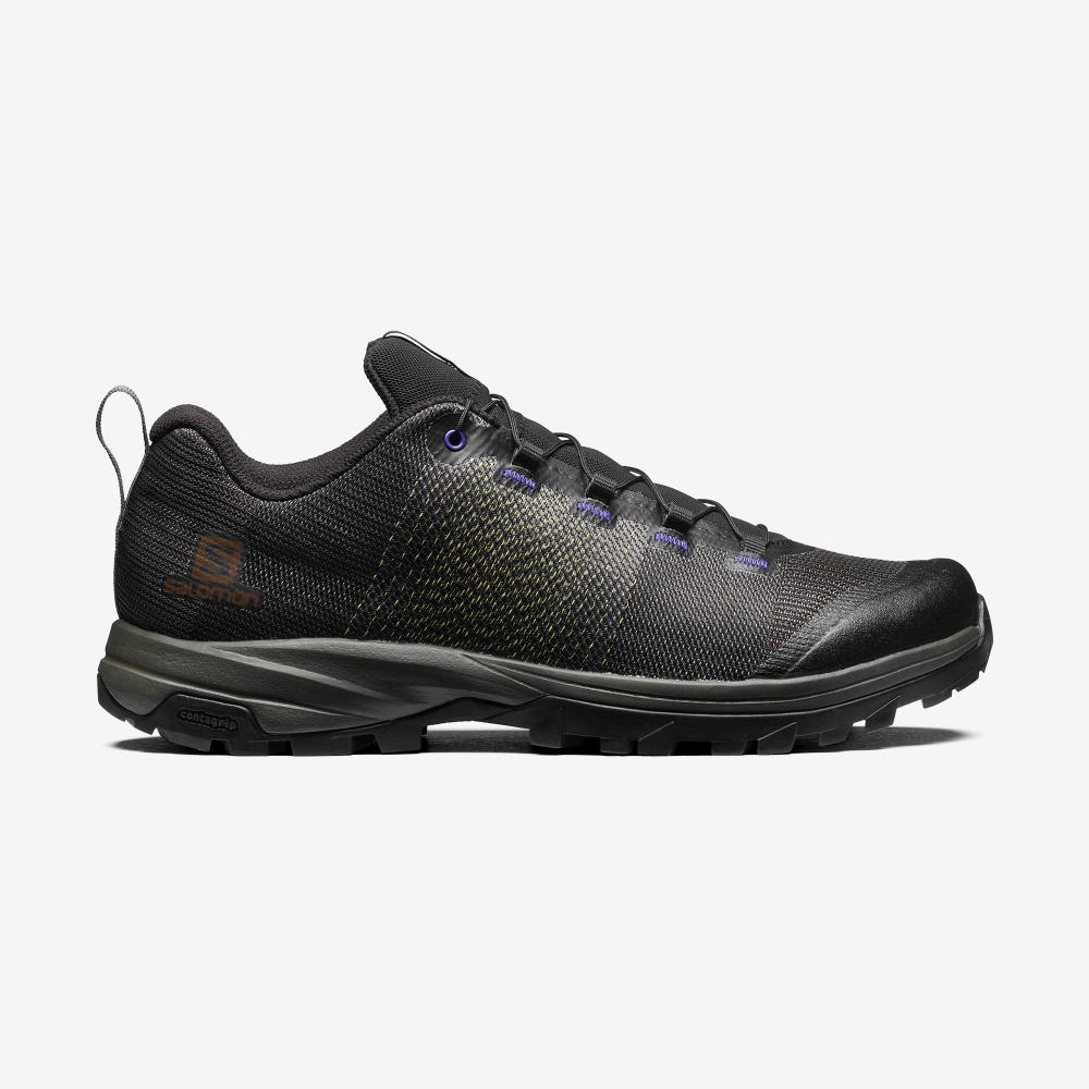 Salomon OUTPRO MATRYX FOR THE BROKEN ARM Férfi Sportcipő Olivazöld/Fekete/Lila | ALT413850