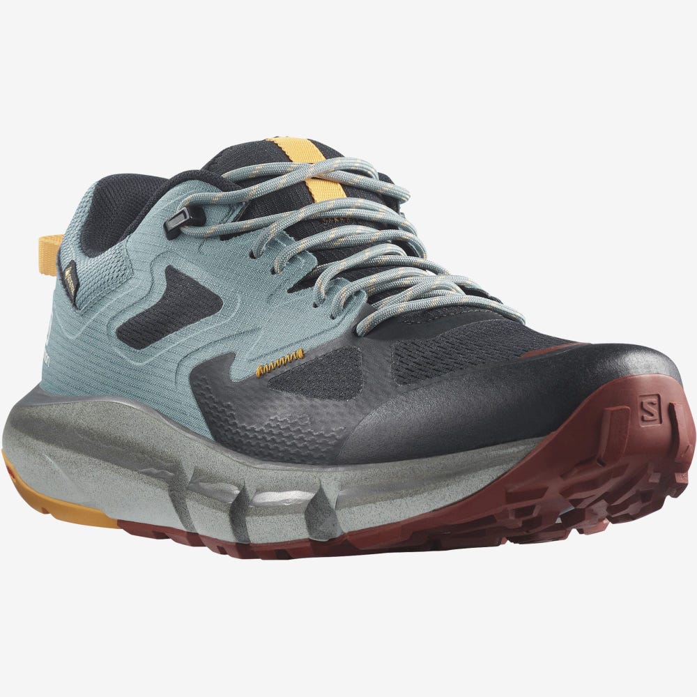 Salomon PREDICT HIKE GORE-TEX Férfi Túracipő Fekete/Narancssárga | FEB369405