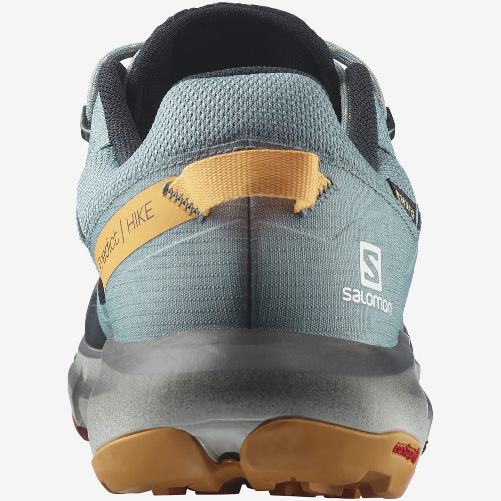 Salomon PREDICT HIKE GORE-TEX Férfi Túracipő Fekete/Narancssárga | FEB369405