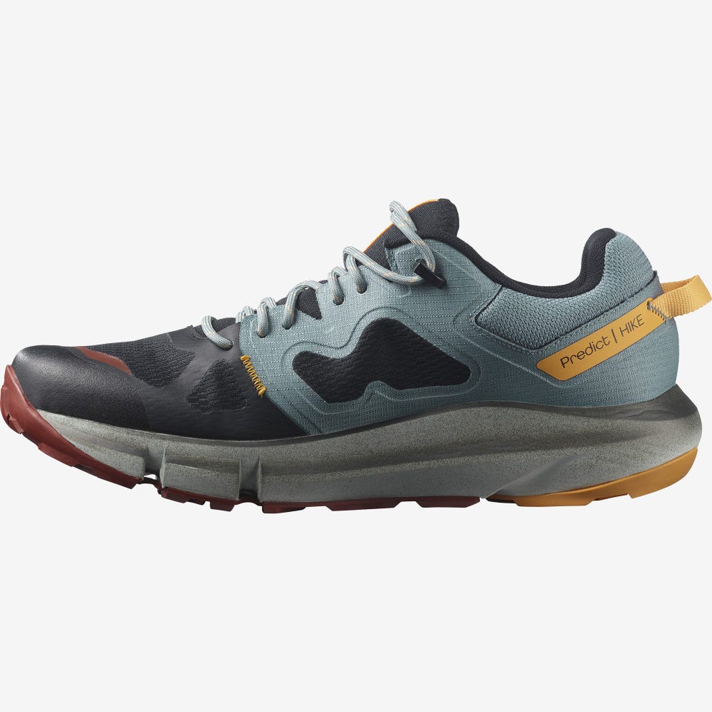 Salomon PREDICT HIKE GORE-TEX Férfi Túracipő Fekete/Narancssárga | FEB369405