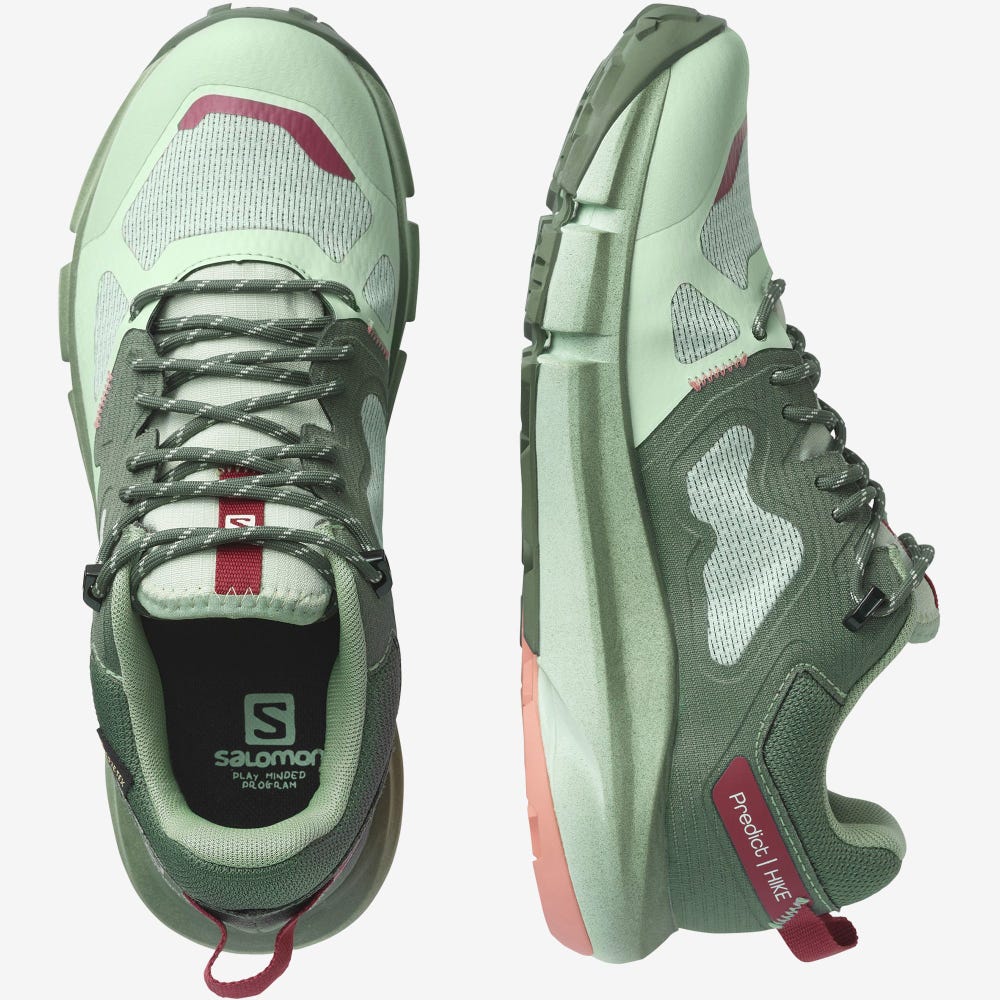 Salomon PREDICT HIKE GORE-TEX Női Túracipő Zöld | ADV028475