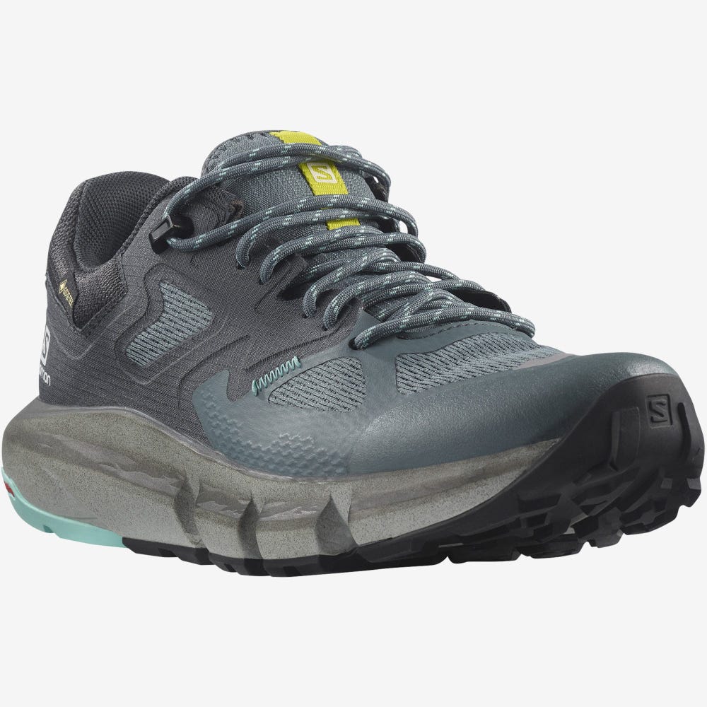 Salomon PREDICT HIKE GORE-TEX Női Túracipő Szürke/Türkiz | KHP196034