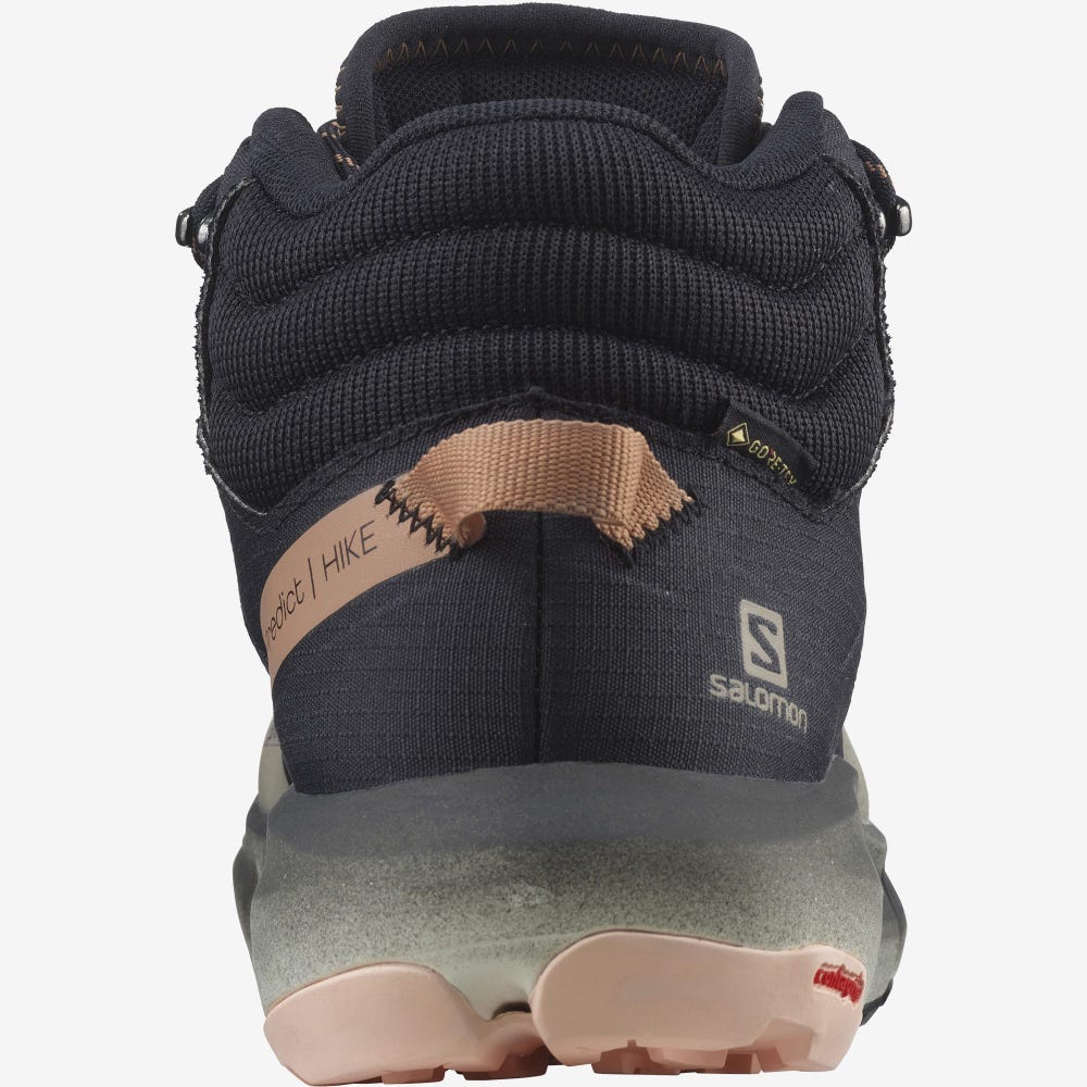Salomon PREDICT HIKE MID GORE-TEX Női Túrabakancs Khaki/Fekete/Bézs | DBY758904