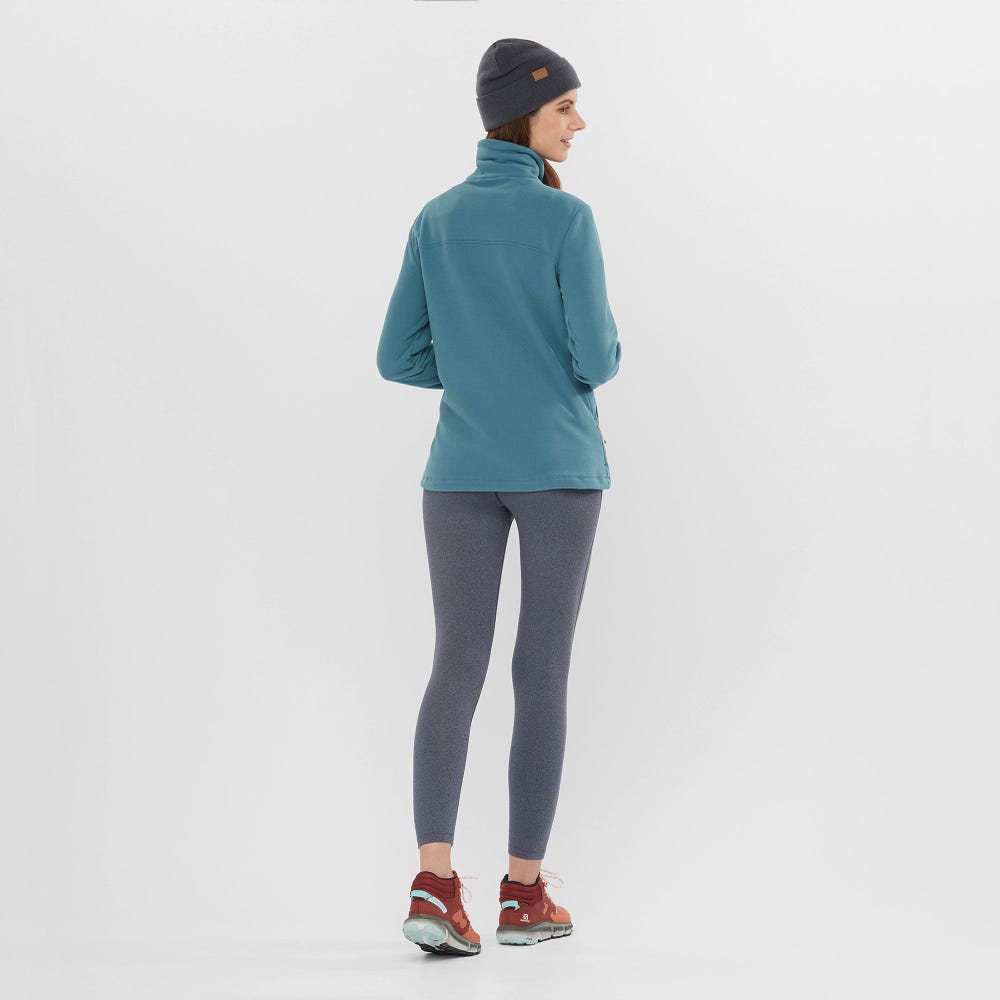 Salomon PREDICT HIKE MID GORE-TEX Női Túrabakancs Narancssárga/Barna/Kék | DYK719436