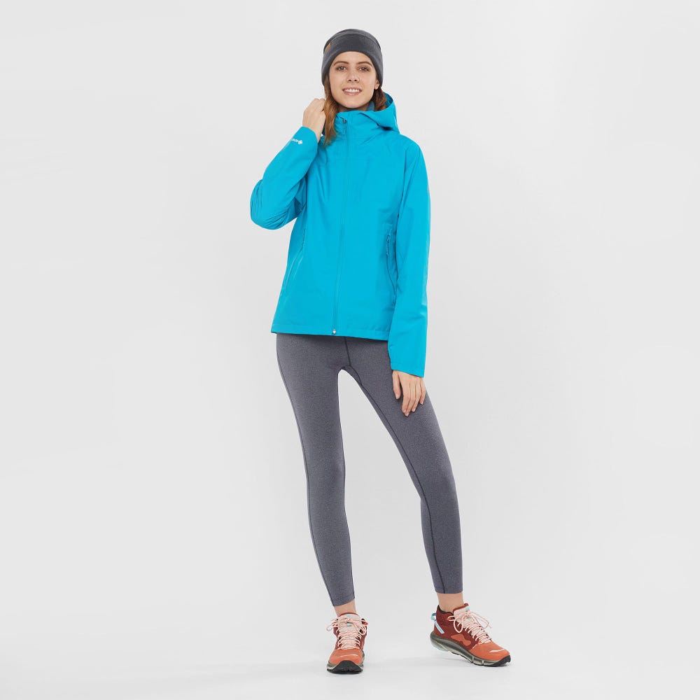 Salomon PREDICT HIKE MID GORE-TEX Női Túrabakancs Narancssárga/Barna/Kék | DYK719436