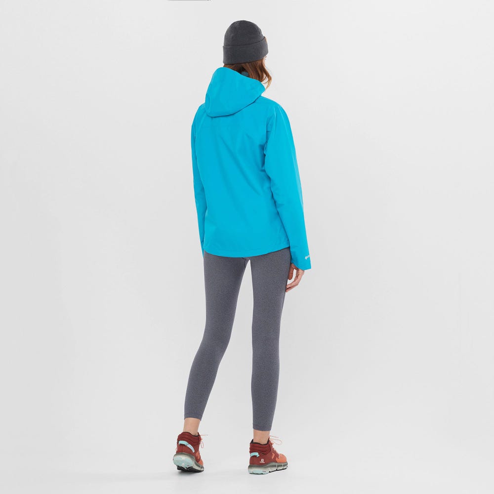 Salomon PREDICT HIKE MID GORE-TEX Női Túrabakancs Narancssárga/Barna/Kék | DYK719436