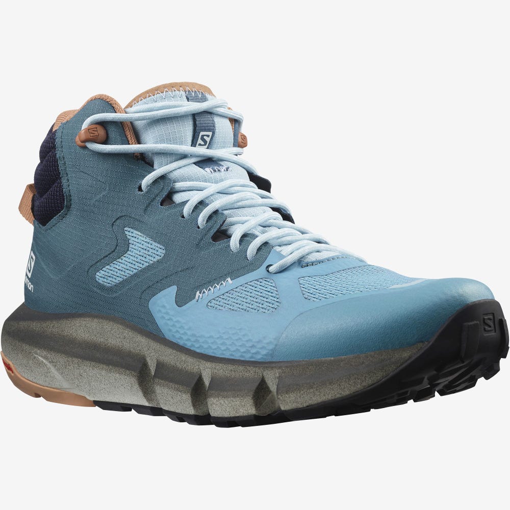 Salomon PREDICT HIKE MID GORE-TEX Női Túrabakancs Kék/Bézs | JLQ951480