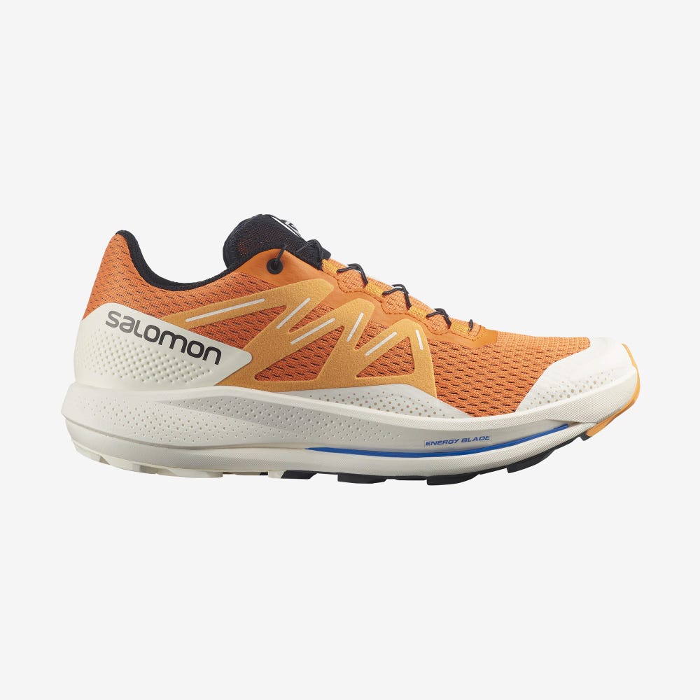 Salomon PULSAR TRAIL Férfi Terepfutó Cipő Narancssárga/Világos Sárga/Fekete | DFG456092