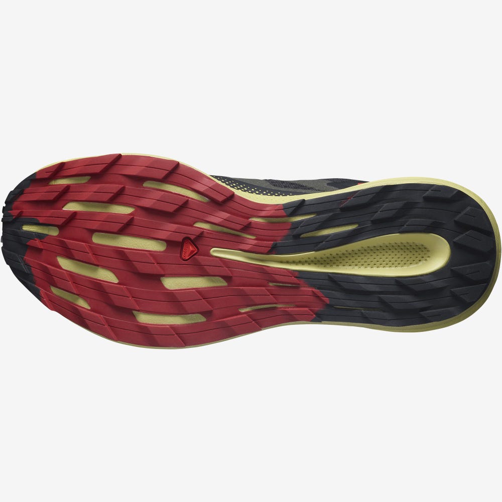 Salomon PULSAR TRAIL GORE-TEX Férfi Terepfutó Cipő Fekete/Zöld/Piros | KXI627549