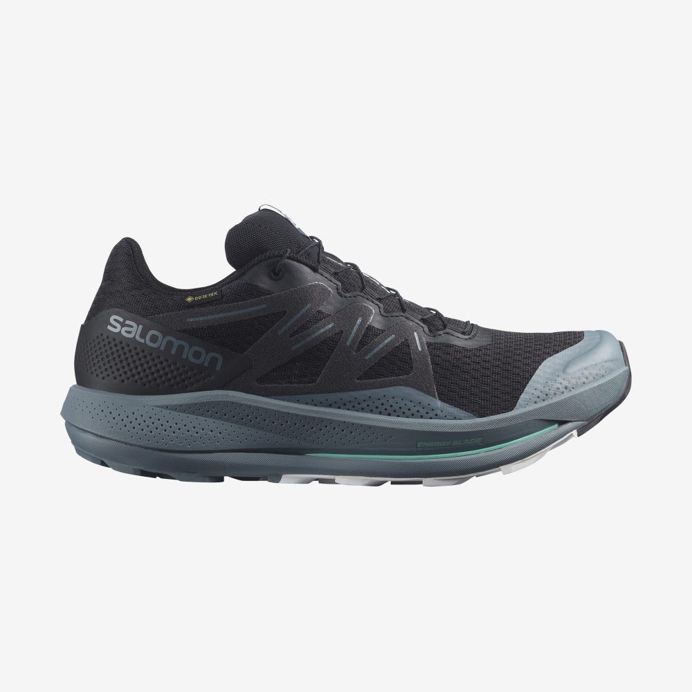 Salomon PULSAR TRAIL GORE-TEX Férfi Terepfutó Cipő Fekete/Menta | QEJ956123