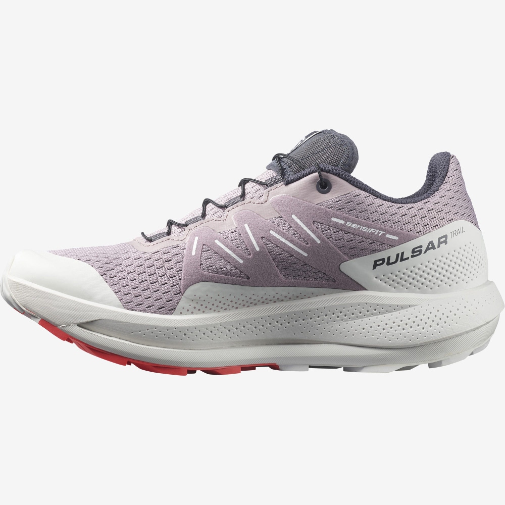 Salomon PULSAR TRAIL Női Terepfutó Cipő Piros | EGH735208