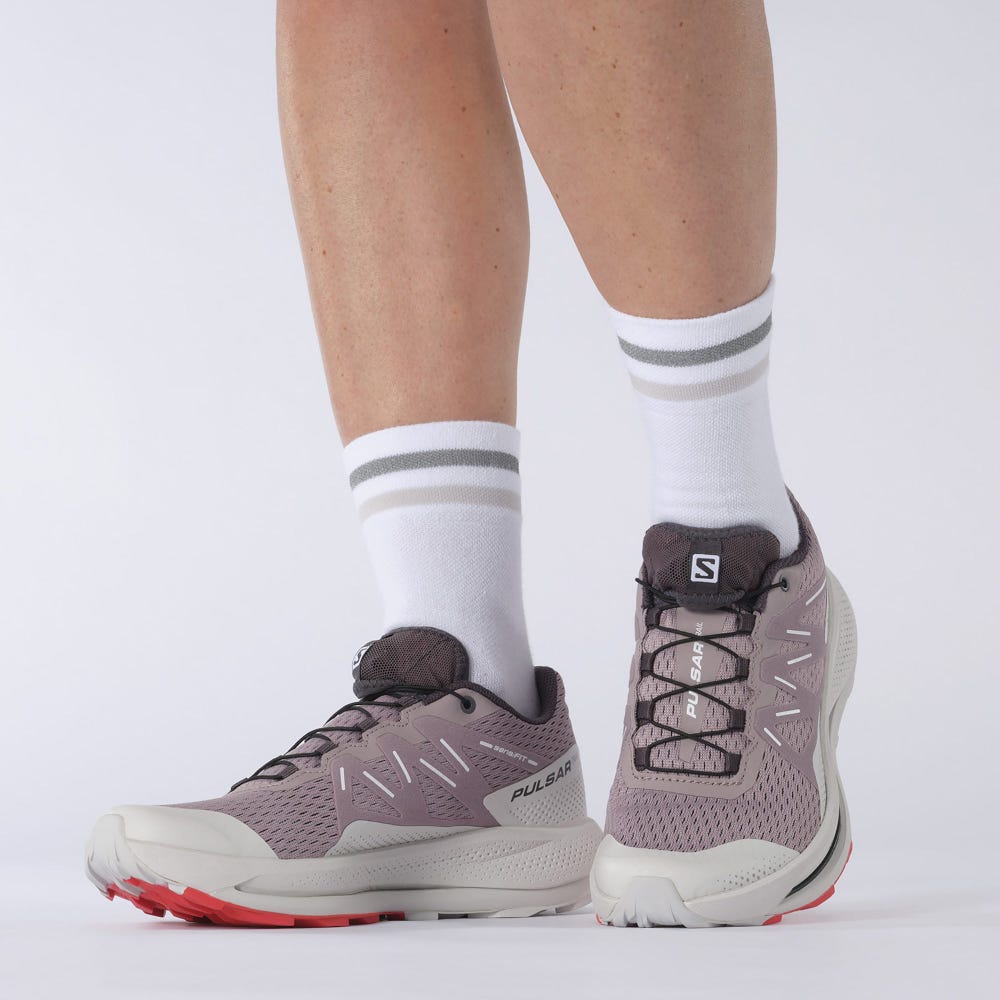 Salomon PULSAR TRAIL Női Terepfutó Cipő Piros | EGH735208