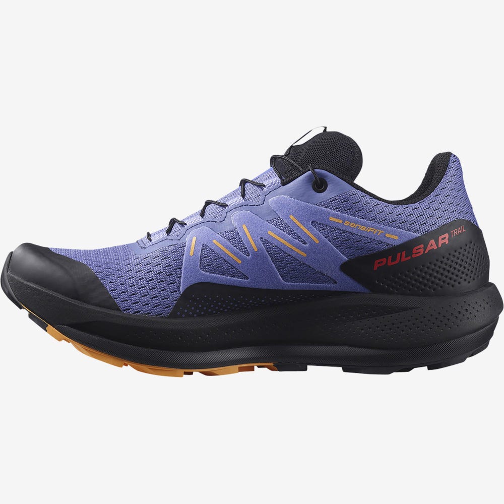 Salomon PULSAR TRAIL Női Terepfutó Cipő Fekete/Narancssárga | EOB493862