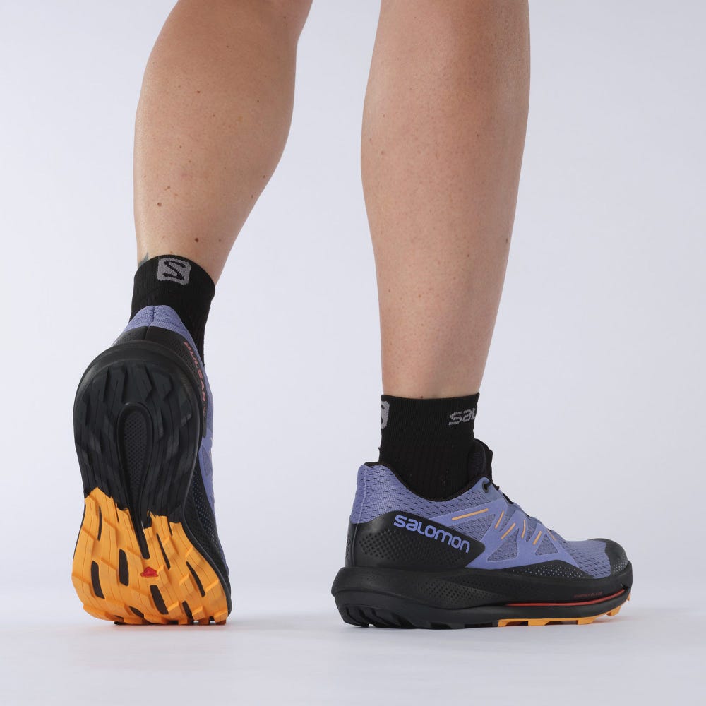 Salomon PULSAR TRAIL Női Terepfutó Cipő Fekete/Narancssárga | EOB493862