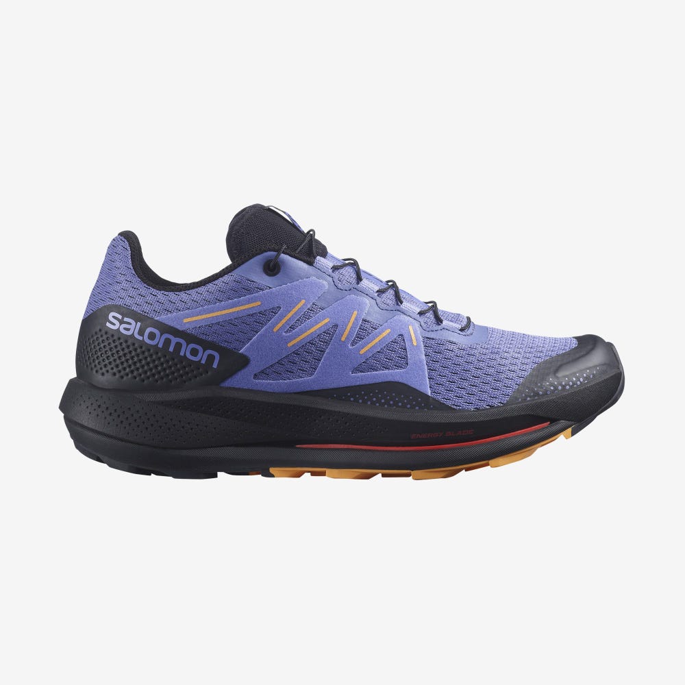 Salomon PULSAR TRAIL Női Terepfutó Cipő Fekete/Narancssárga | EOB493862