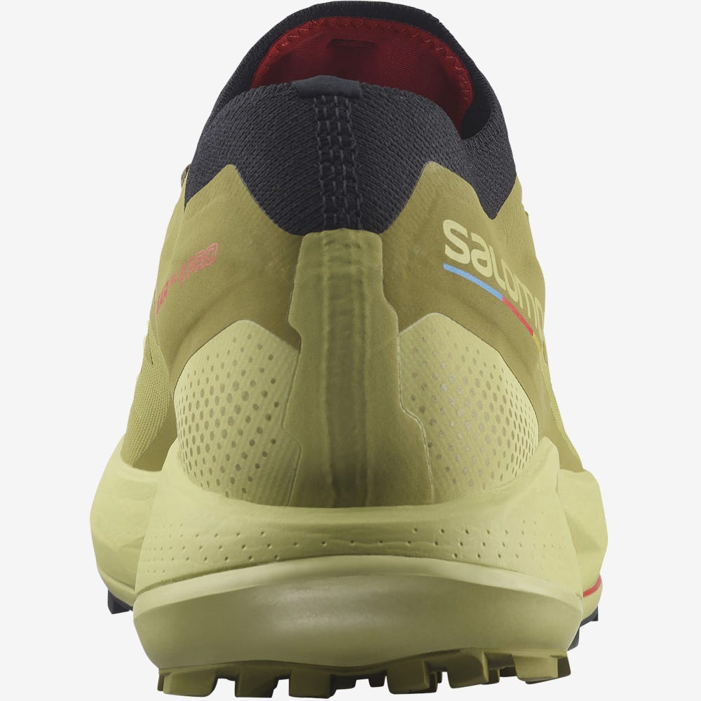 Salomon PULSAR TRAIL PRO Férfi Terepfutó Cipő Zöld/Fekete | LUS519860