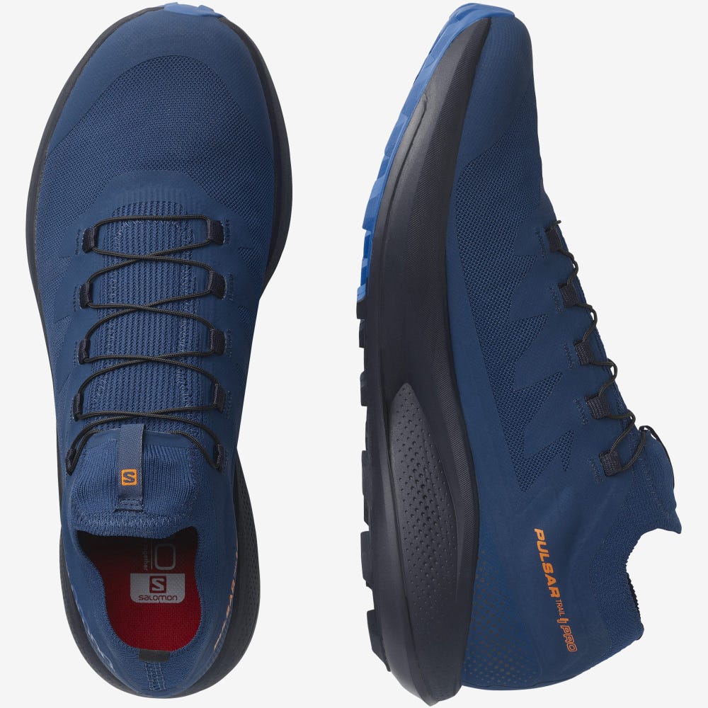 Salomon PULSAR TRAIL PRO Férfi Terepfutó Cipő Kék | RPQ203954