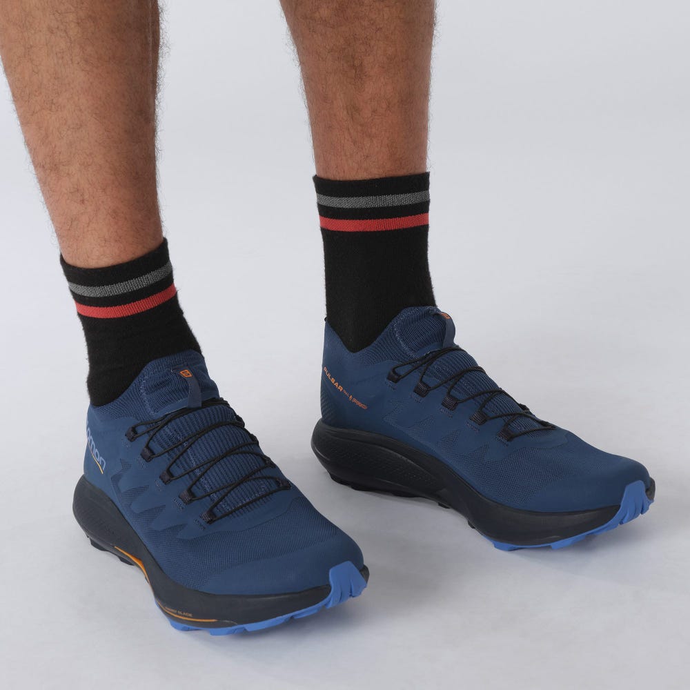 Salomon PULSAR TRAIL PRO Férfi Terepfutó Cipő Kék | RPQ203954