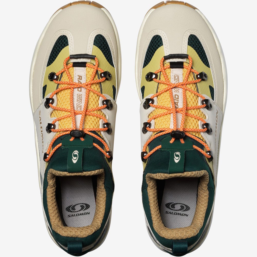 Salomon RAID WIND Férfi Sportcipő MélyZöld/Narancssárga | NOX615239