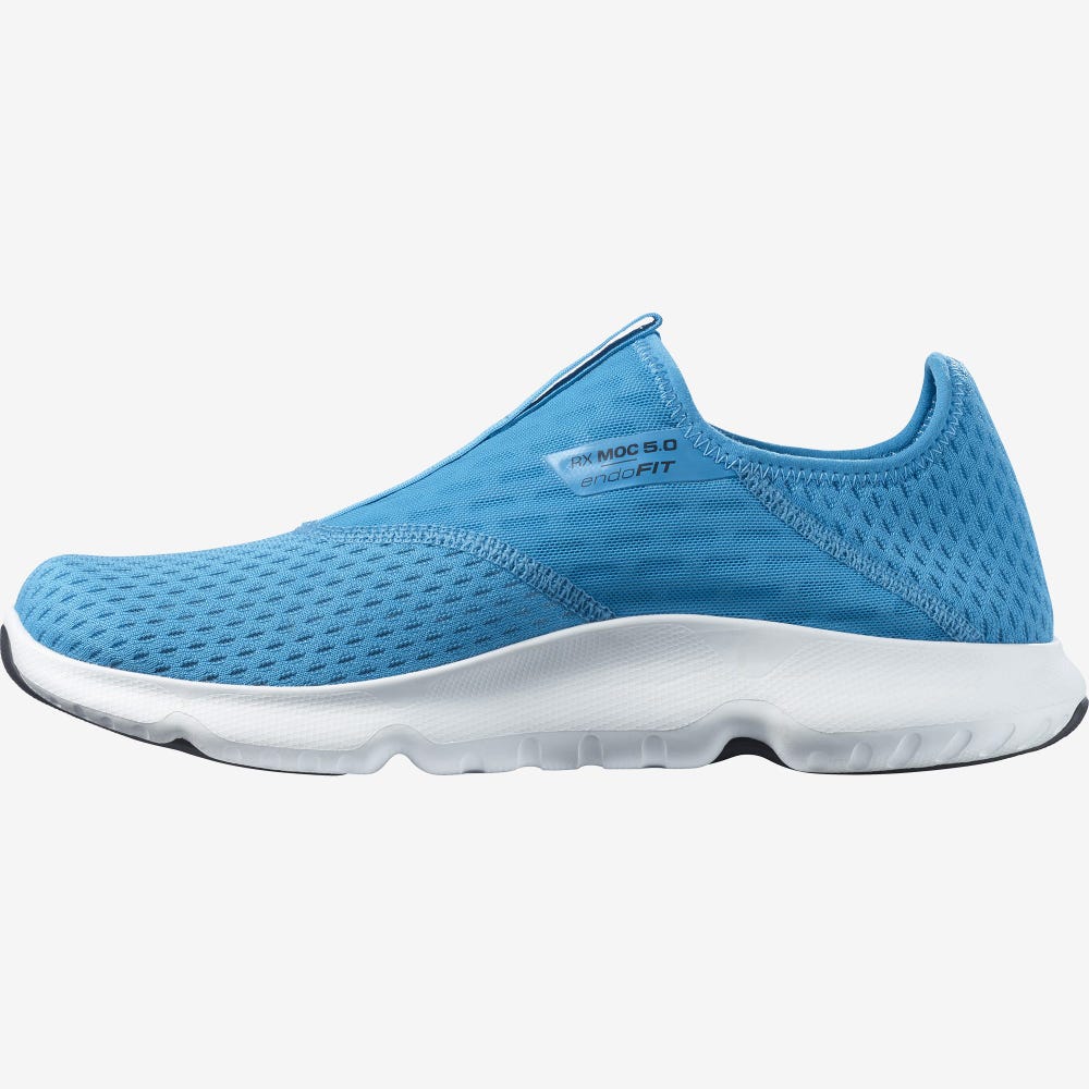 Salomon REELAX MOC 5.0 Férfi Terepfutó Cipő Kék/Fekete/Fehér | OTQ165834