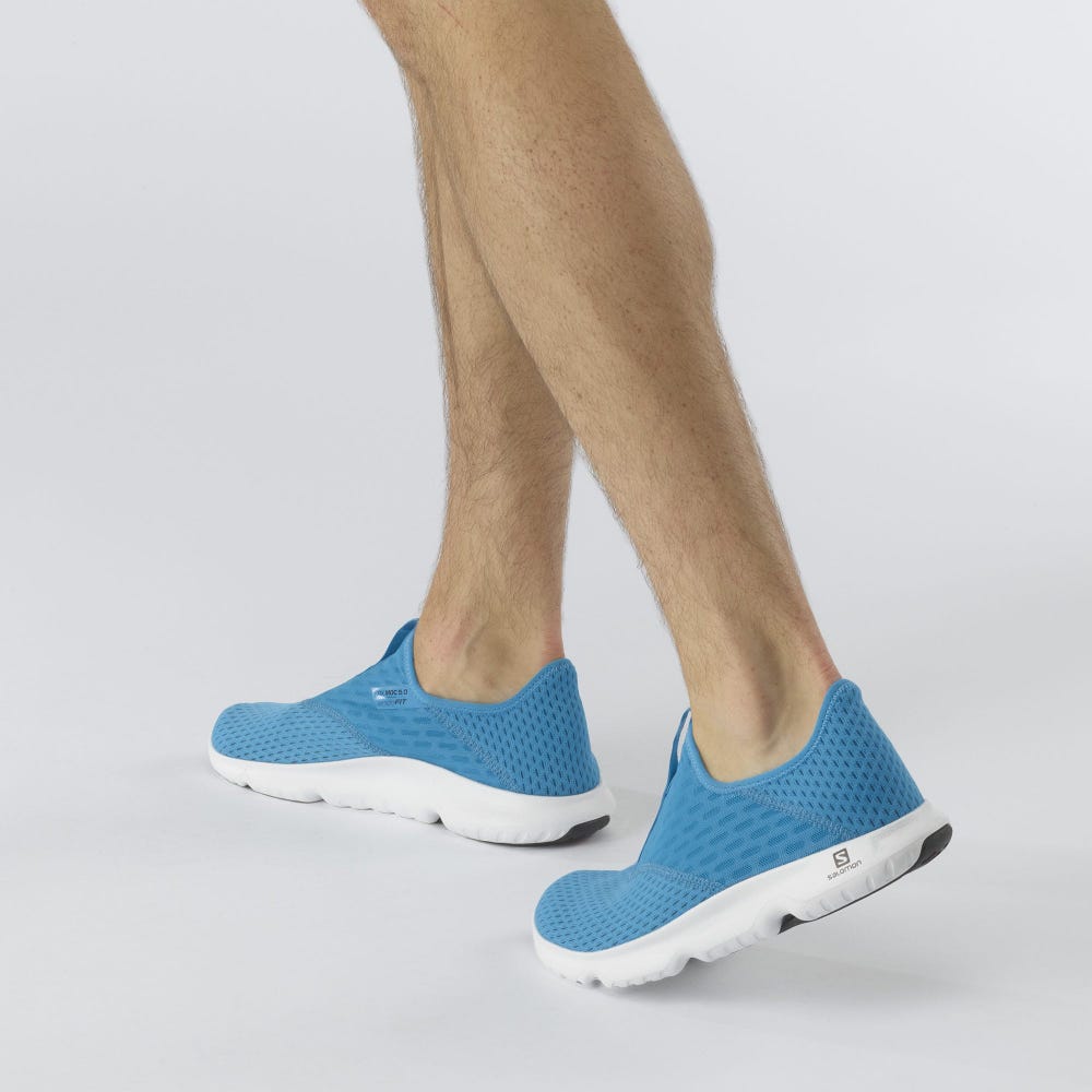 Salomon REELAX MOC 5.0 Férfi Terepfutó Cipő Kék/Fekete/Fehér | OTQ165834