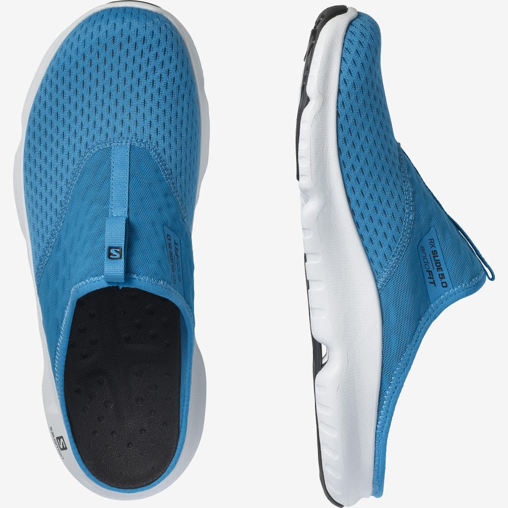 Salomon REELAX SLIDE 5.0 Férfi Terepfutó Cipő Kék/Fekete/Fehér | AHN134072