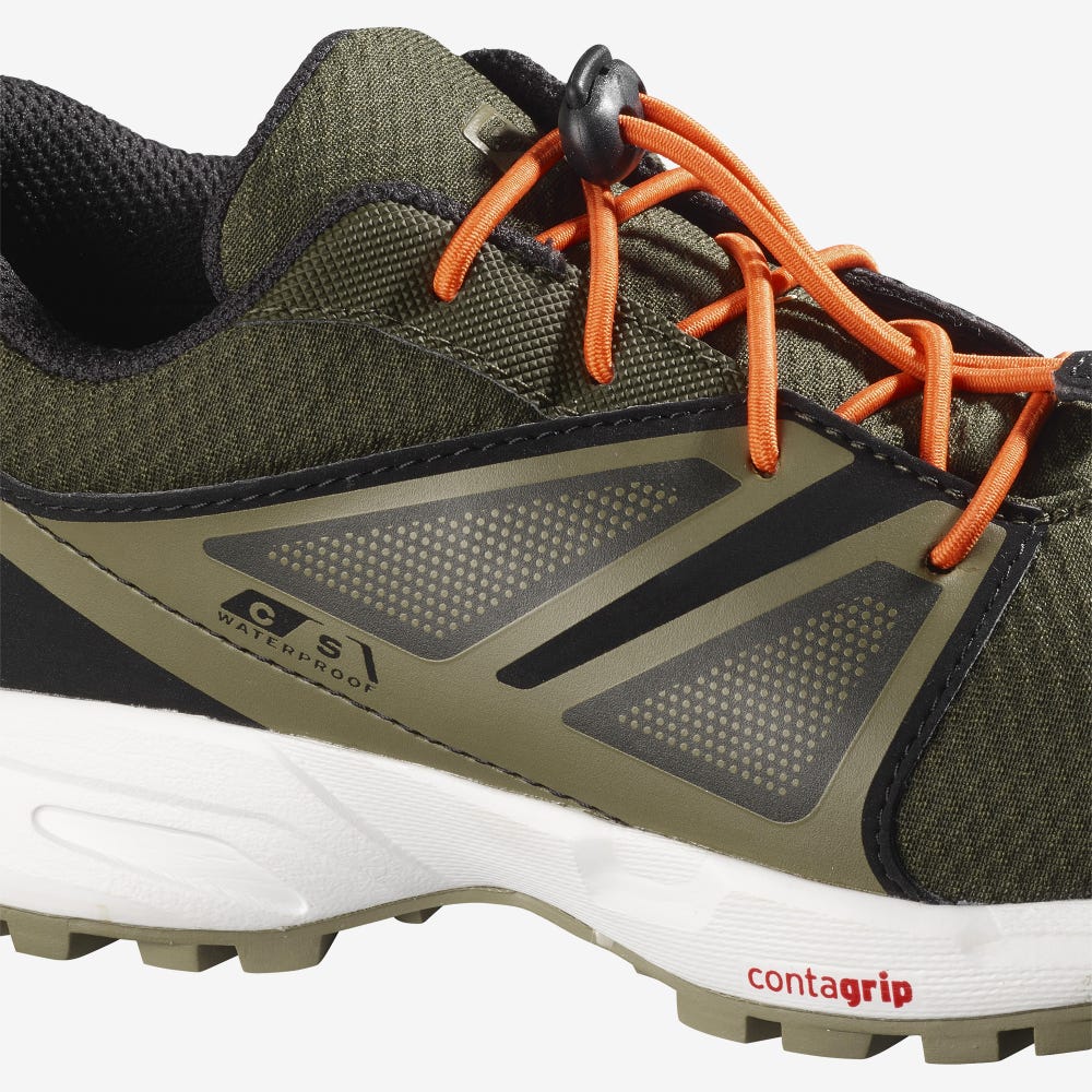 Salomon SENSE CLIMASALOMON™ WATERPROOF Gyerek Futócipő Fekete | FSR549016
