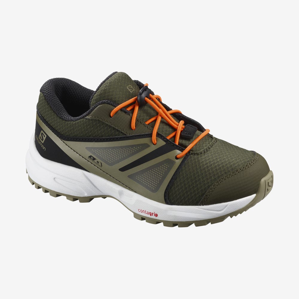 Salomon SENSE CLIMASALOMON™ WATERPROOF Gyerek Futócipő Fekete | FSR549016