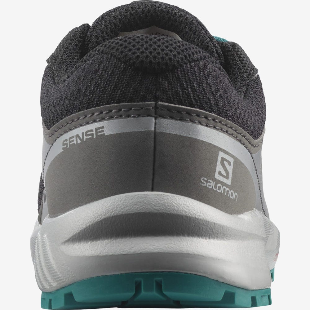Salomon SENSE CLIMASALOMON™ WATERPROOF Gyerek Futócipő Fekete/Kék | HEO639174