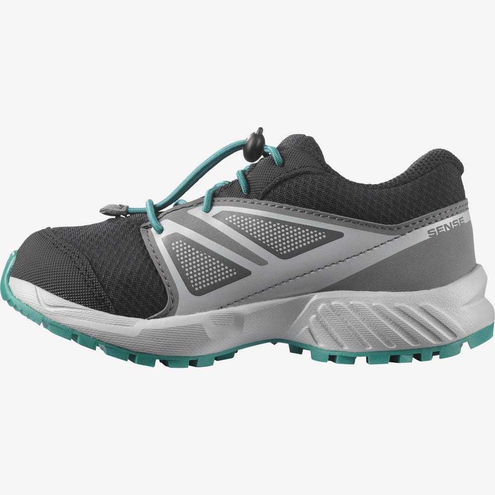Salomon SENSE CLIMASALOMON™ WATERPROOF Gyerek Futócipő Fekete/Kék | HEO639174