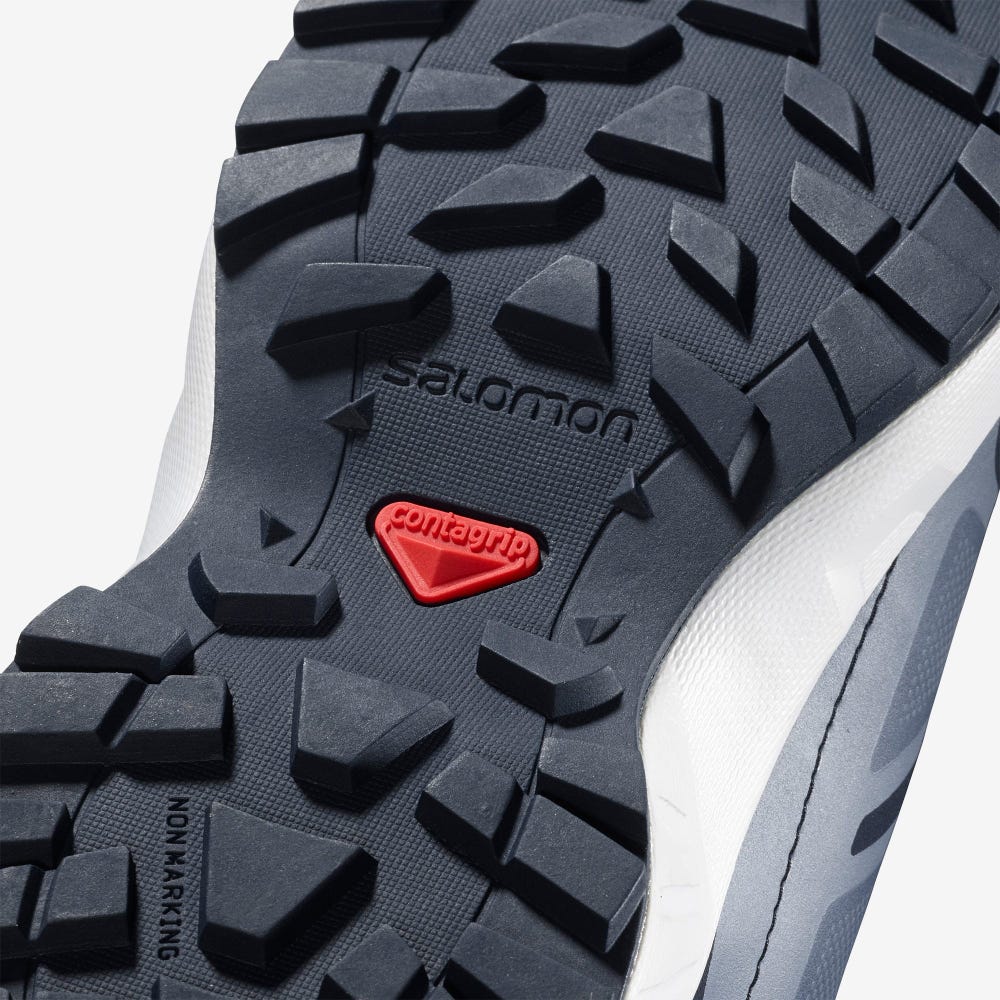 Salomon SENSE CLIMASALOMON™ WATERPROOF Gyerek Futócipő Sötétkék/Szürke | STQ086471