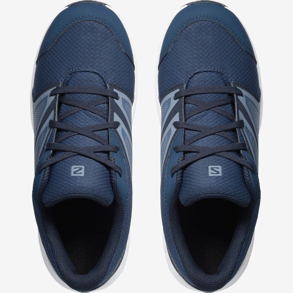 Salomon SENSE CLIMASALOMON™ WATERPROOF Gyerek Futócipő Sötétkék/Szürke | STQ086471