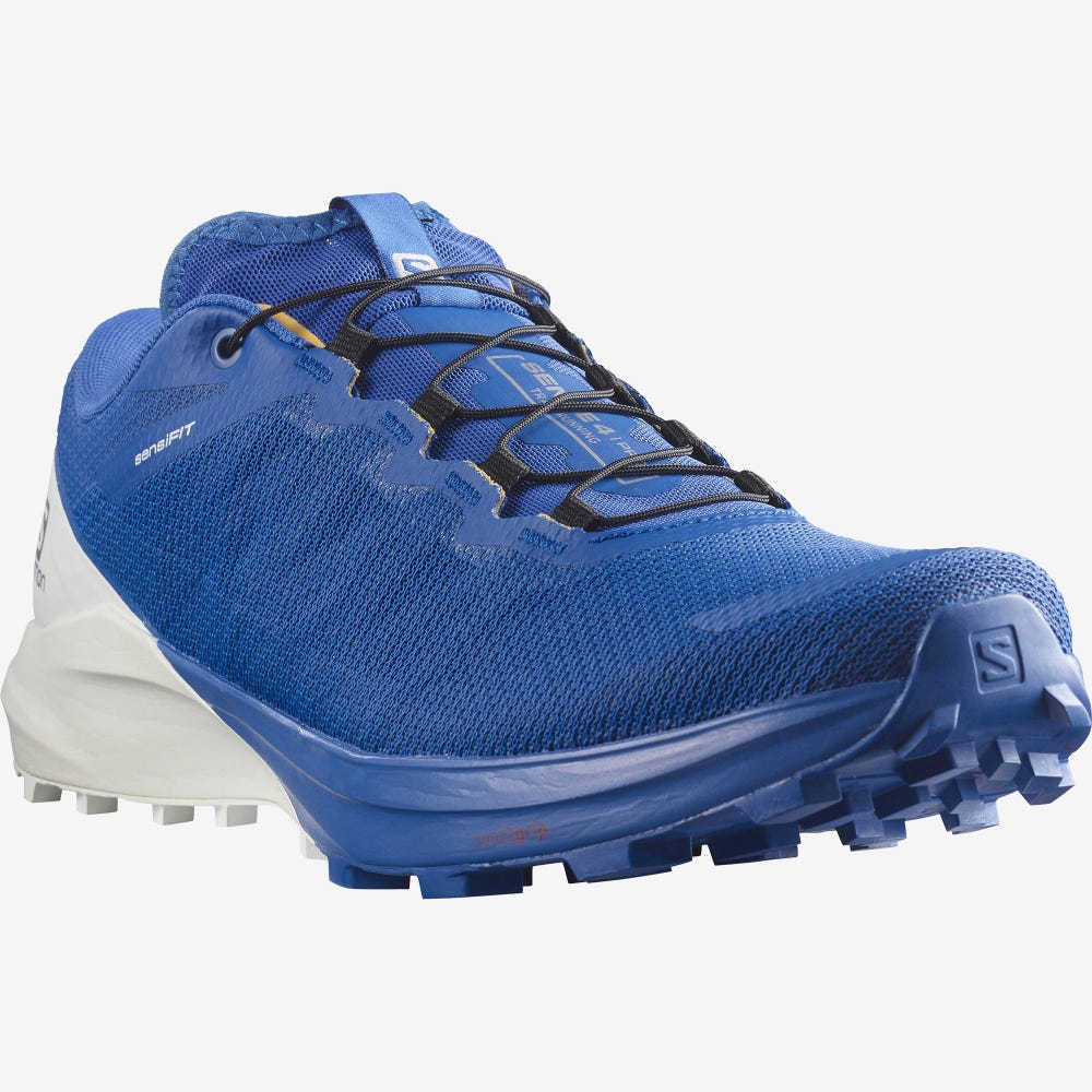 Salomon SENSE PRO 4 Férfi Terepfutó Cipő Fehér/Sárgabarack | AGD872960