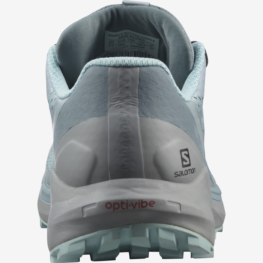 Salomon SENSE RIDE 4 GORE-TEX INVISIBLE FIT Női Terepfutó Cipő Zöld/Türkiz | BPC479508