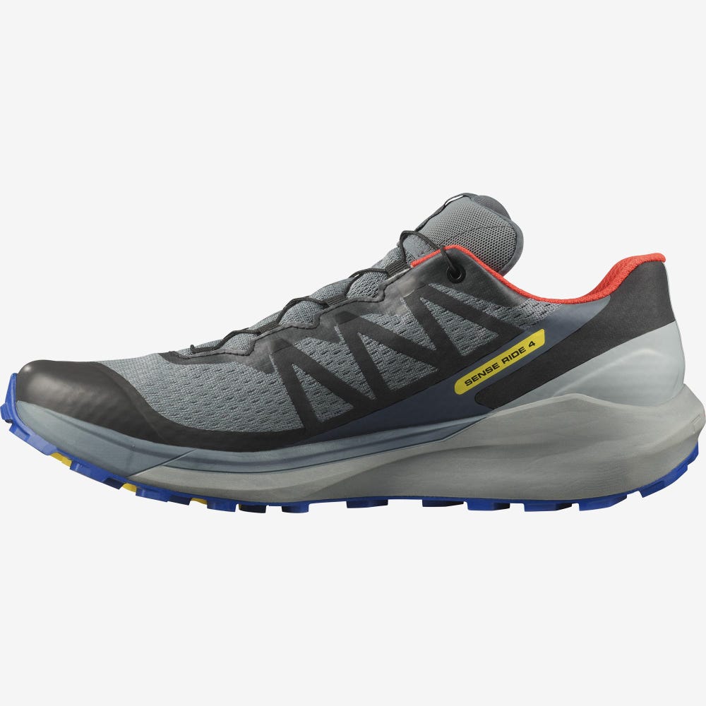 Salomon SENSE RIDE 4 GORE-TEX INVISIBLE FIT Férfi Terepfutó Cipő Szürke | PTX958267