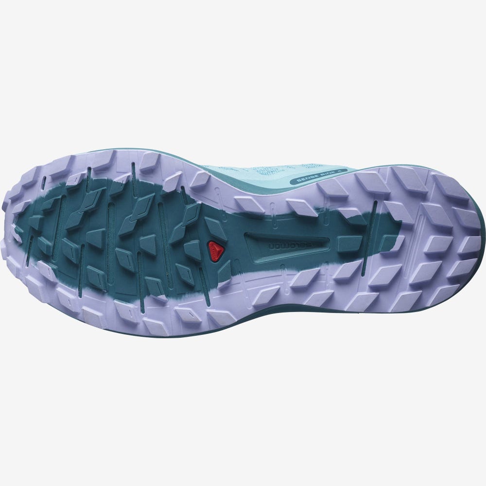 Salomon SENSE RIDE 4 Női Terepfutó Cipő Kék/Levendula | LCX314685