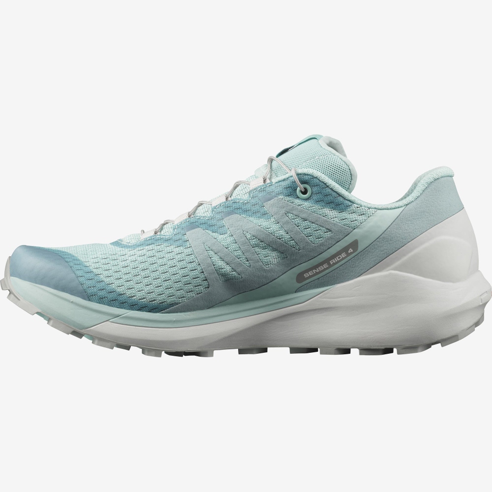 Salomon SENSE RIDE 4 Női Terepfutó Cipő Türkiz | TLJ120695