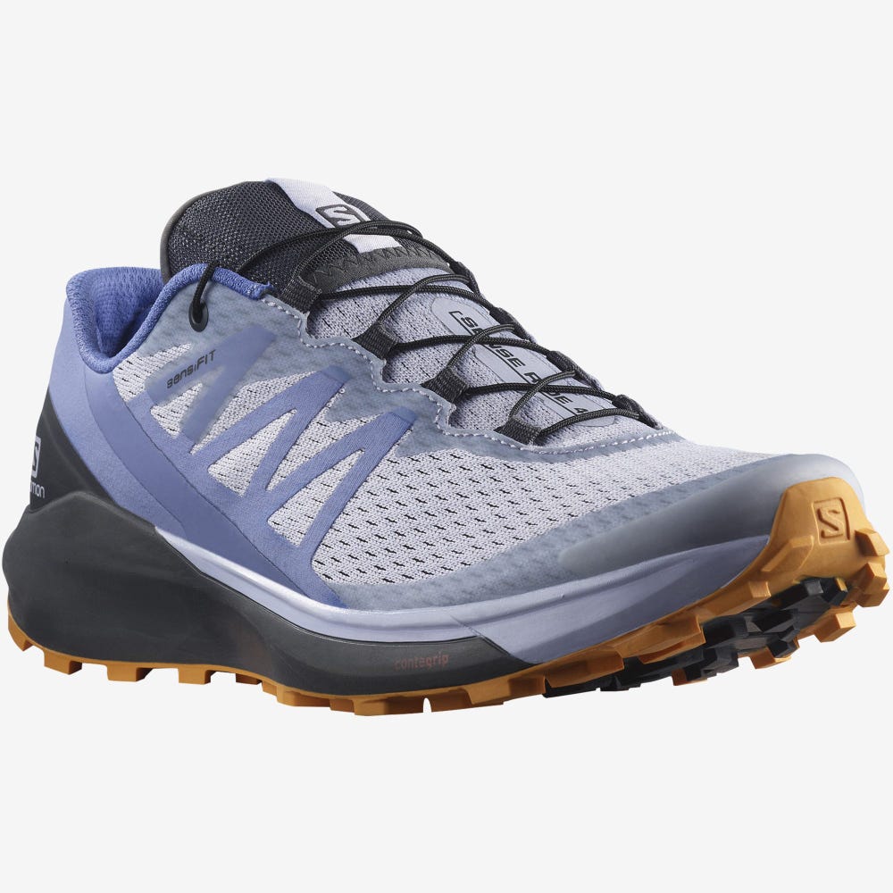 Salomon SENSE RIDE 4 Női Terepfutó Cipő Lila/Narancssárga | TVU165493
