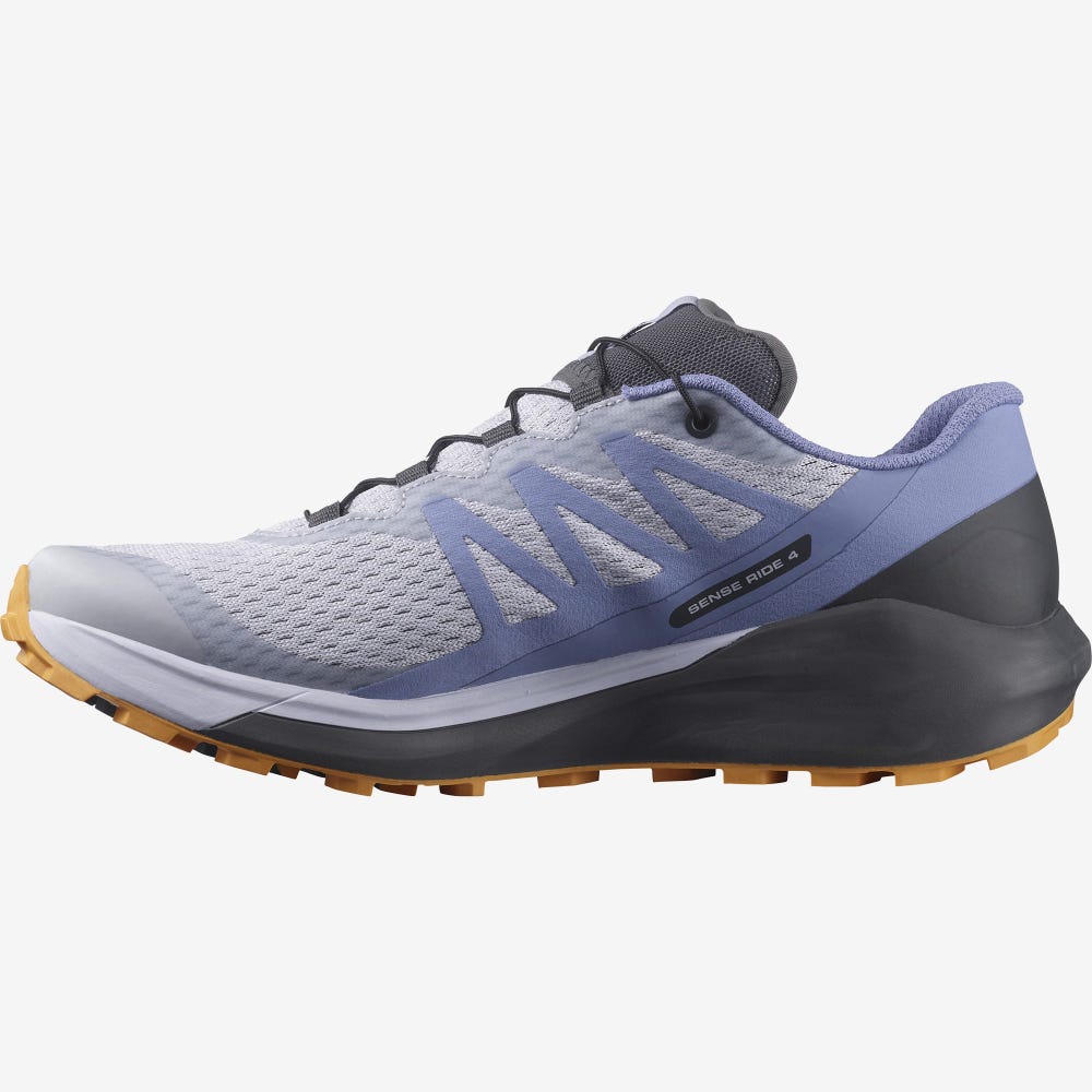 Salomon SENSE RIDE 4 Női Terepfutó Cipő Lila/Narancssárga | TVU165493