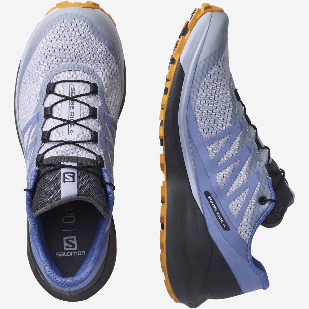 Salomon SENSE RIDE 4 Női Terepfutó Cipő Lila/Narancssárga | TVU165493