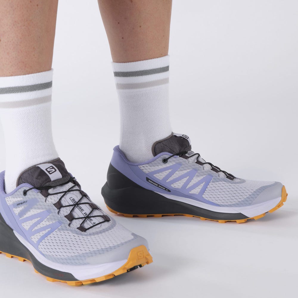 Salomon SENSE RIDE 4 Női Terepfutó Cipő Lila/Narancssárga | TVU165493