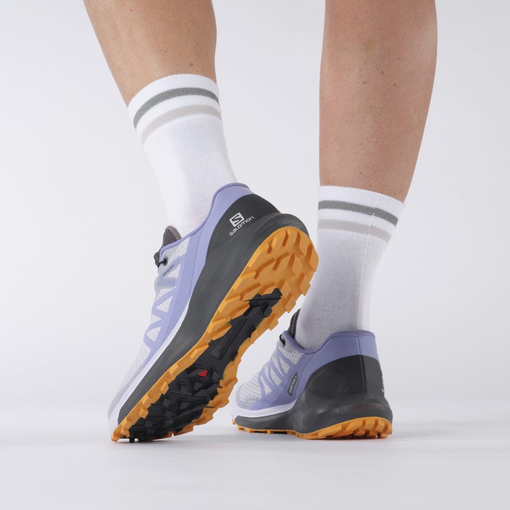 Salomon SENSE RIDE 4 Női Terepfutó Cipő Lila/Narancssárga | TVU165493
